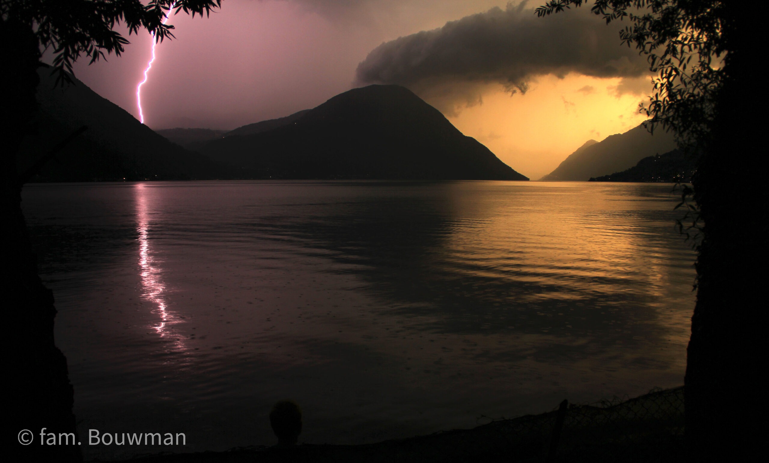 Onweer bij het Luganomeer